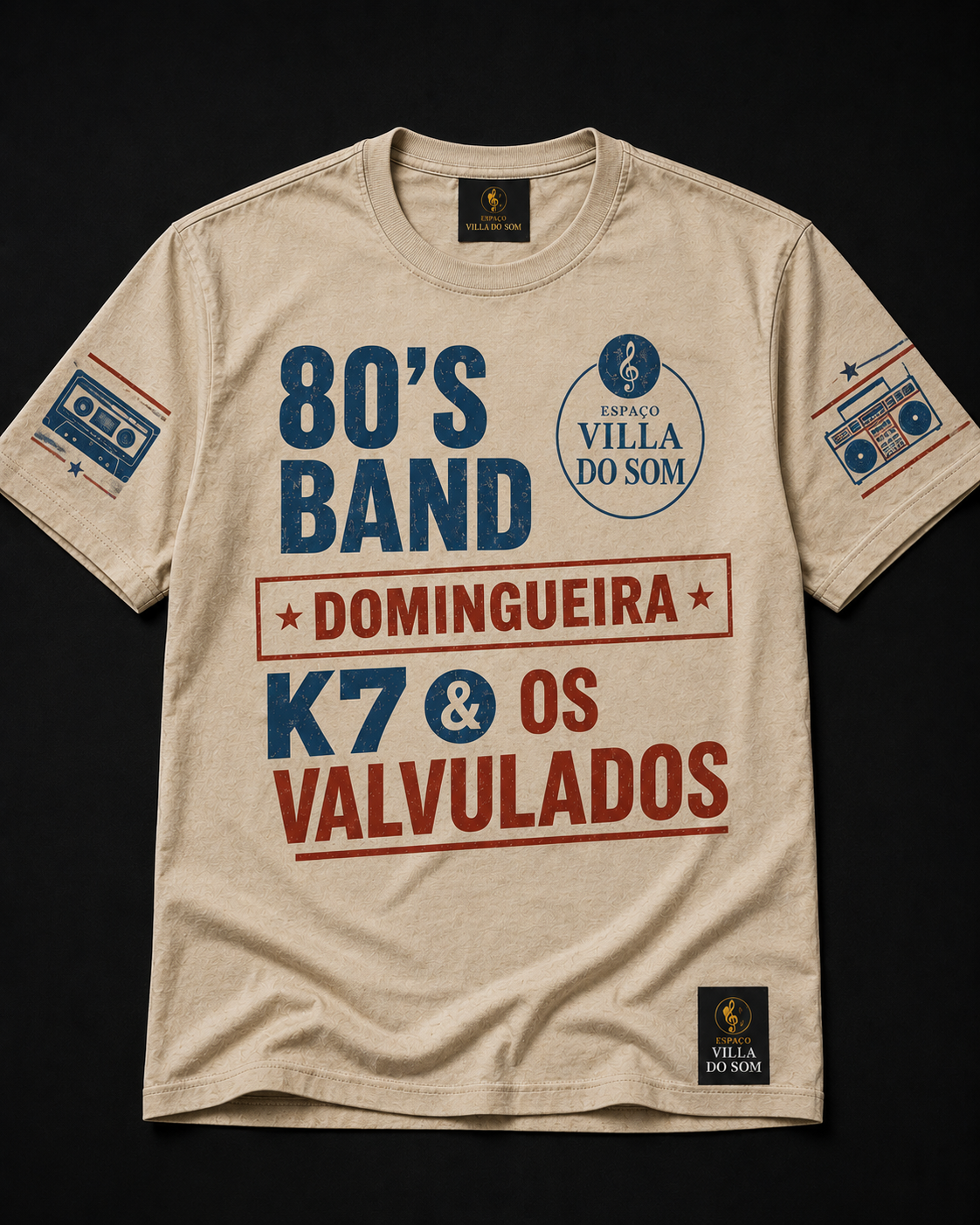 Camiseta Domingueira K7 e os Valvulados
